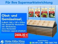 Obstinsel, Gemüseinsel, 2,60 Meter, Obstregal, Gemüseregal, Regale, Supermarkteinrichtung, Ladeneinrichtung Nordrhein-Westfalen - Mülheim (Ruhr) Vorschau