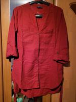YESSICA Leinen-Bluse/Hemd, Leinen, rost-rot, zum Binden, Gr. 38 Niedersachsen - Bleckede Vorschau