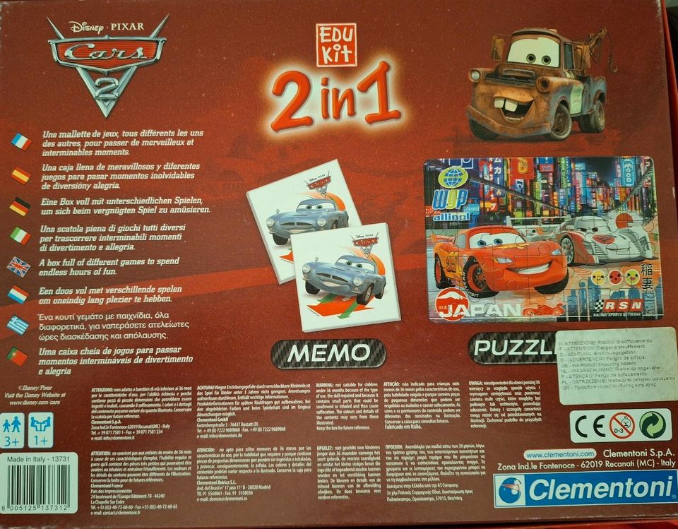 Cars, Memo und Puzzle 2in1 in Berne