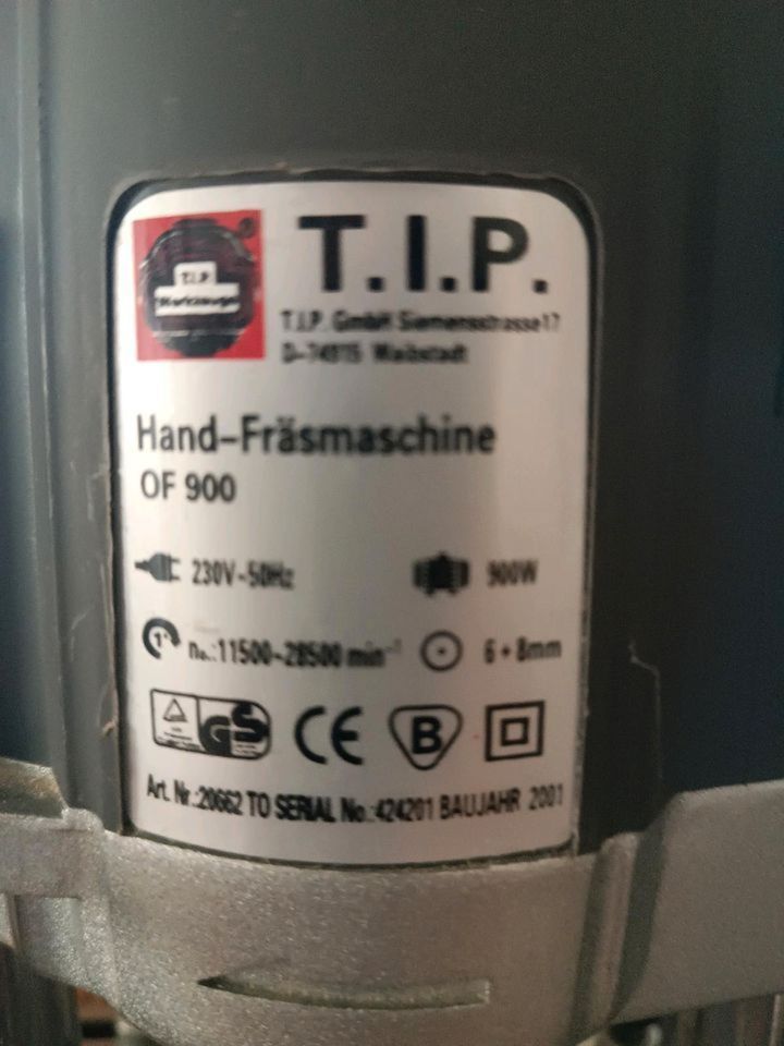 Fräse/Handoberfräse von T.I.P inkl.Tisch 100 € in Diez