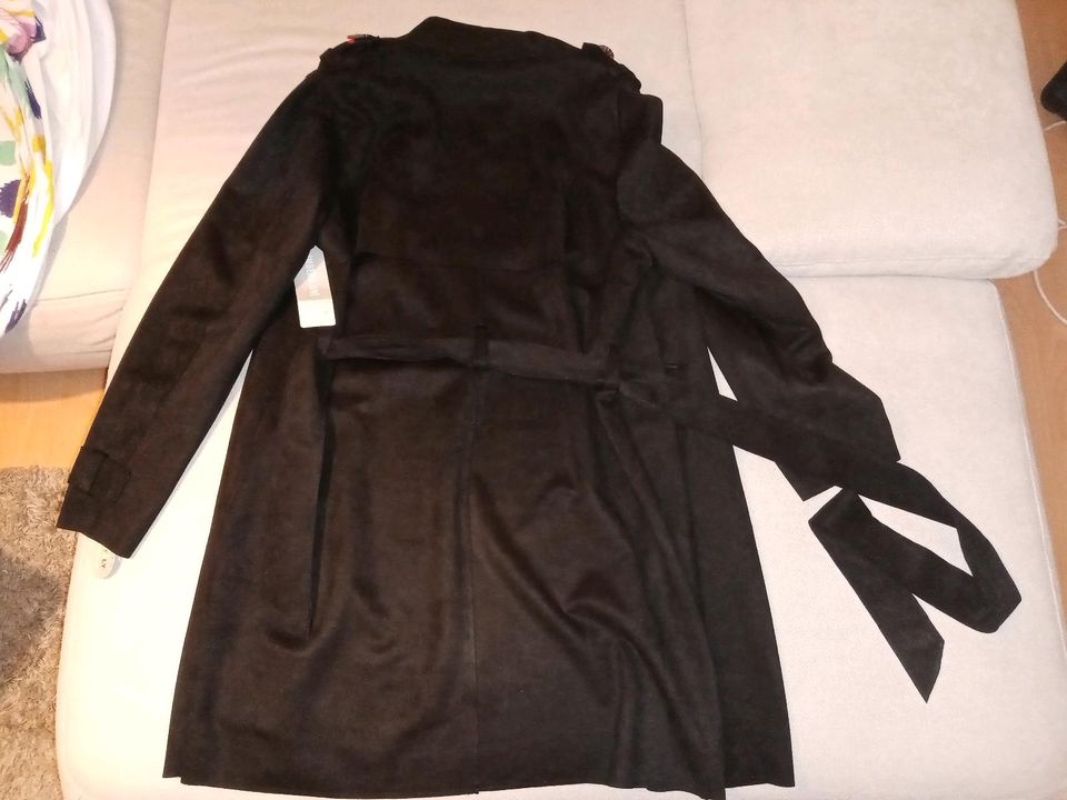 Trenchcoat Amber&June Damen Mantel Gr.44 schwarz Neu+Etikett in Soest