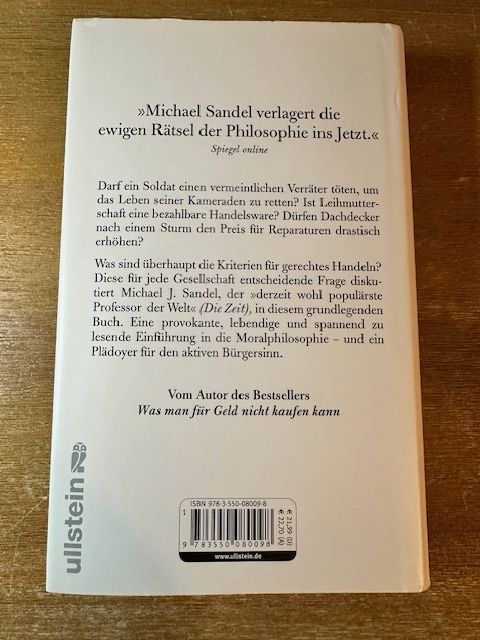 Gerechtigkeit: Wie wir das Richtige tun von Michael J. Sandel in Essen