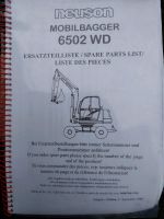 Ersatzteilliste Mobilbagger Neuson 6502WD Baden-Württemberg - Abstatt Vorschau