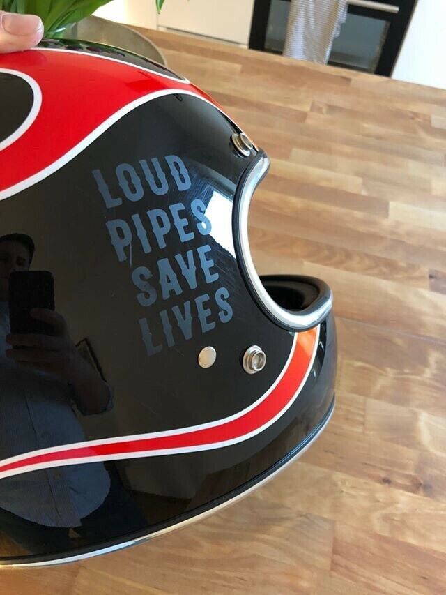 Loud Pipes Save Lives Aufkleber Sticker Helm Auto Motorrad in Duisburg