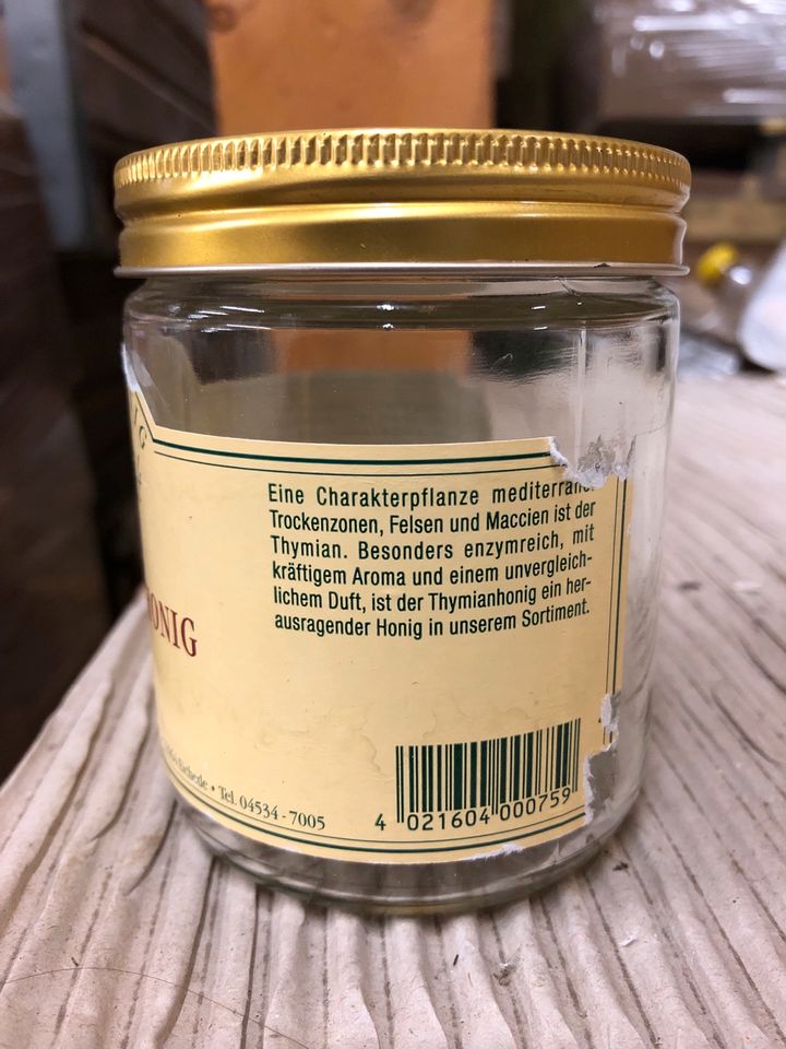 Neutralgläser gebraucht 500 gr mit Metalldeckel in Steinburg