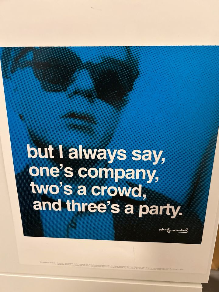 Insgesamt 8x Bild Andy Warhol Kunstdruck mit Zitaten in Kaufbeuren