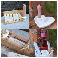 Muttertag Mitbringsel Geschenk Mama Kerze Herz Handmade Neu Deko Bayern - Oerlenbach Vorschau