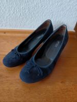 Paul Green Pumps Gr.39 blau Velourleder Baden-Württemberg - Karlsruhe Vorschau