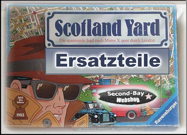 Günstige ERSATZTEILE für Brettspiel "SCOTLAND YARD" 1983 in Sankt Augustin