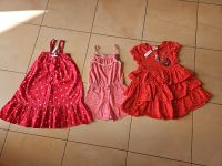 Kleid Jumpsuit Mädchen 128 rot weiss Punkte Topolino H&M Sommer Bayern - Gräfendorf Vorschau