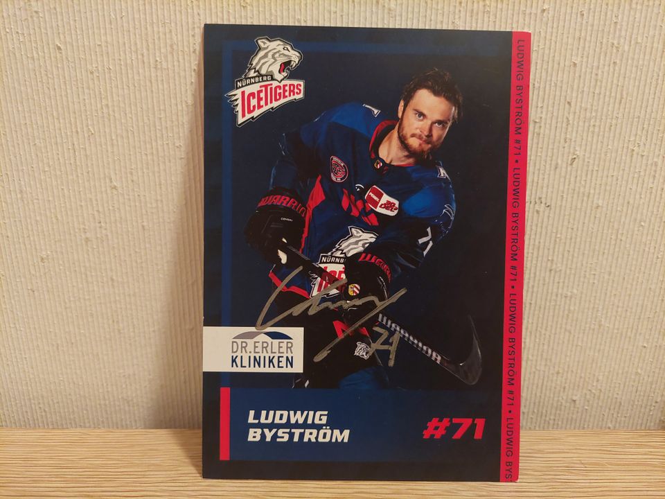 3er Set Autogrammkarten ICE Tigers Nürnberg 2023/24 Byström,Hede, in Nürnberg (Mittelfr)