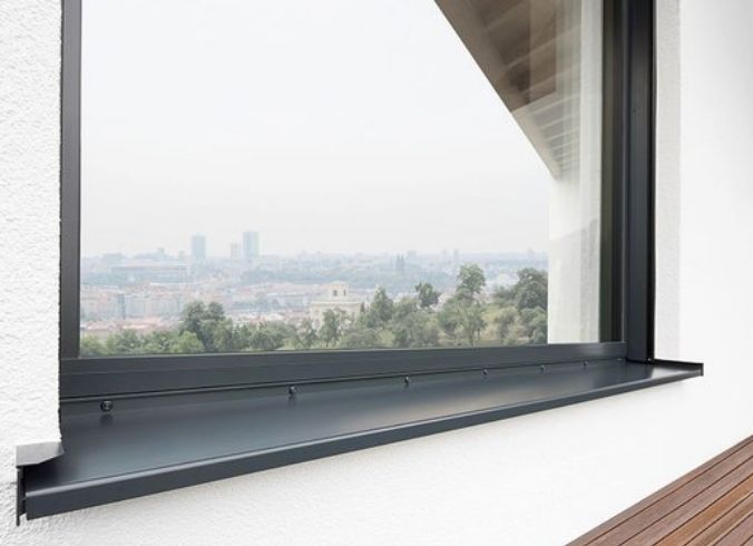 ✔️Polythal Alu-Fensterbänke Anthrazit 30x130cm RAL7016 in Ganderkesee