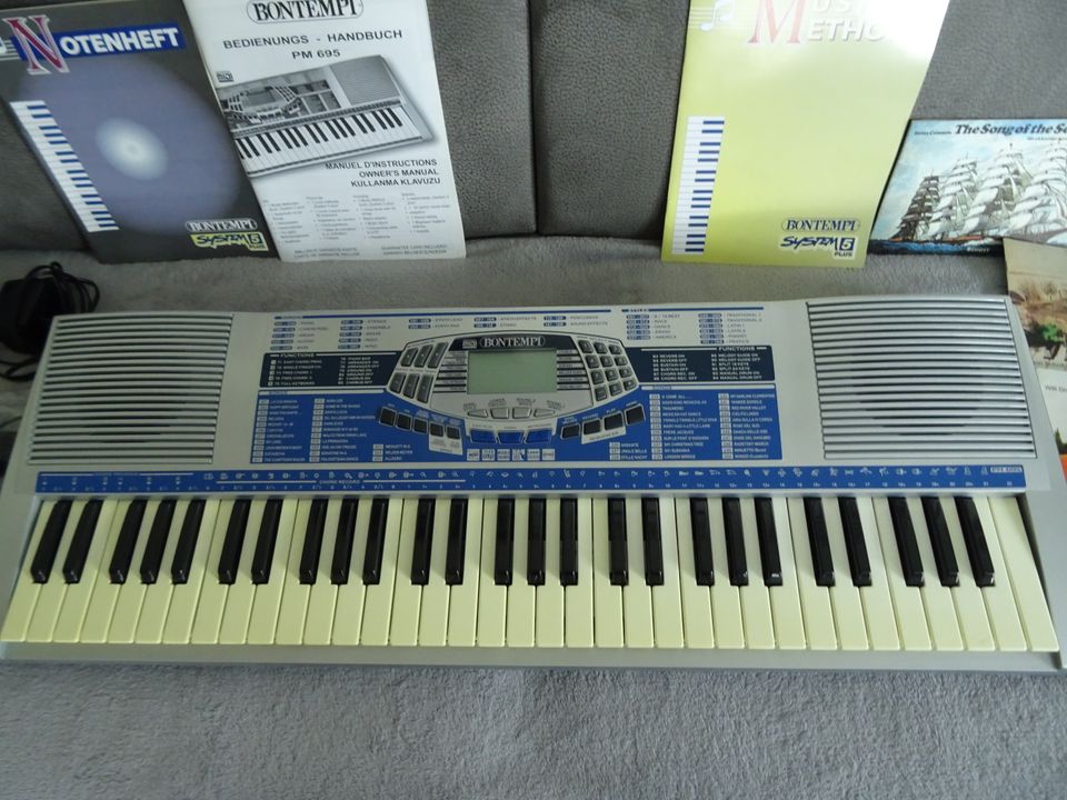 Bontempi PM 695 Keyboard mit Tasche, Anleitung und Übungshefte in Büdelsdorf