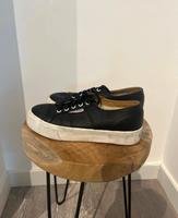 Superga Leder schwarz Niedersachsen - Langenhagen Vorschau