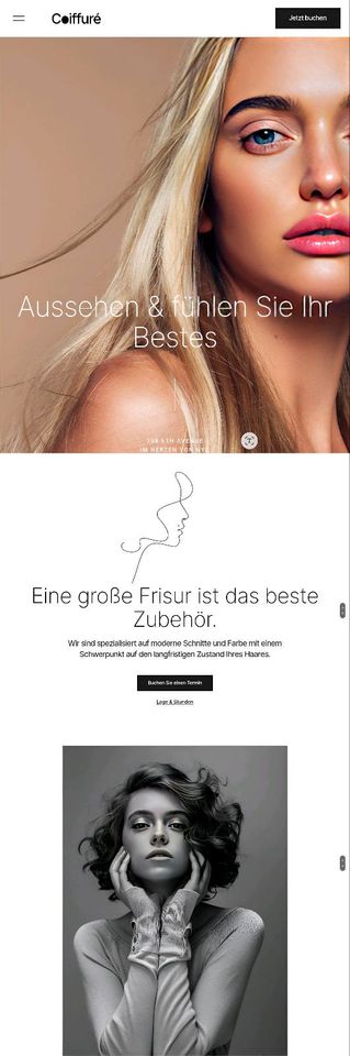 Webseite Friseure Webdesign - Salon barber shop Website Homepage in Dresden