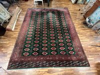 GROSSER TURKMEN TEPPICH AUS WOLLE HANDGEKNÜPFT ORIENTTEPPICH 380x210cm - Versand möglich 59 Euro - Wir sind für Sie da lokal in 86830 Schwabmünchen oder online ARTHOME24 Bayern - Schwabmünchen Vorschau