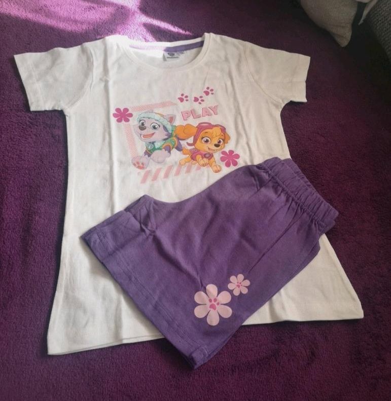 Paw patrol Mädchen Pyjama Kurz Sommer gr gr. 110 /116 ungetragen in Rosenheim