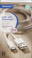 Lade- & Datenkabel USB-A auf Micro-USB, Farbe: weiß Niedersachsen - Bad Lauterberg im Harz Vorschau