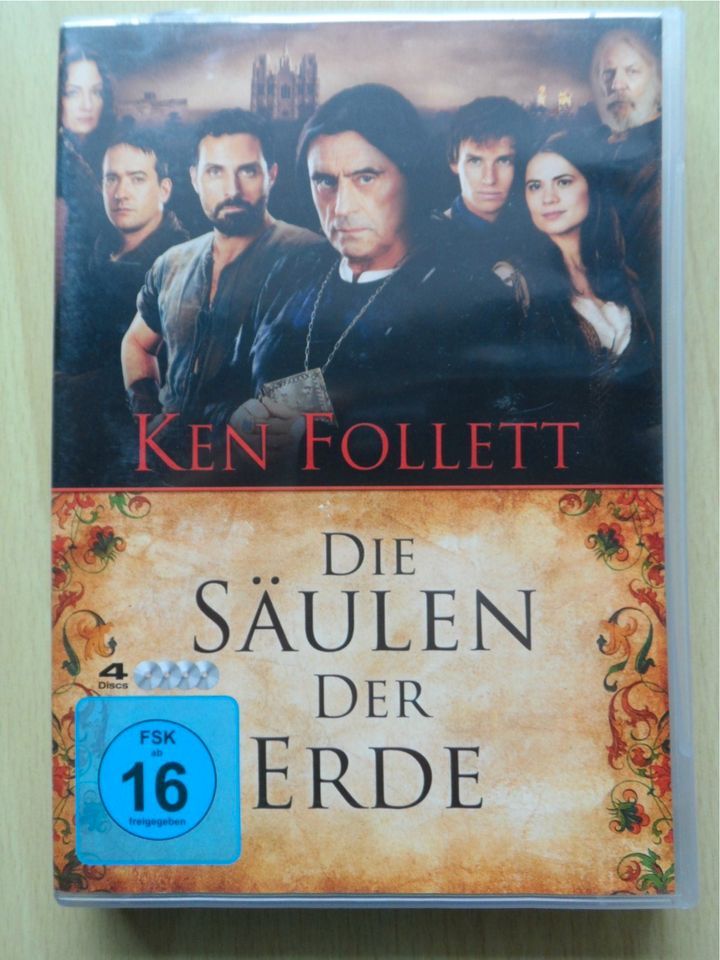 Die Säulen der Erde - komplette Serie 4 DVD # 400 Min. in Ludwigshafen