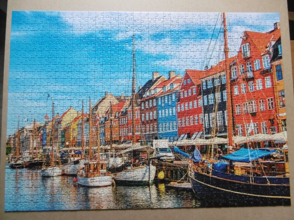 Kopenhagen - Puzzle, 1000 Teile, 70 x 50 cm, komplett in Schlüchtern