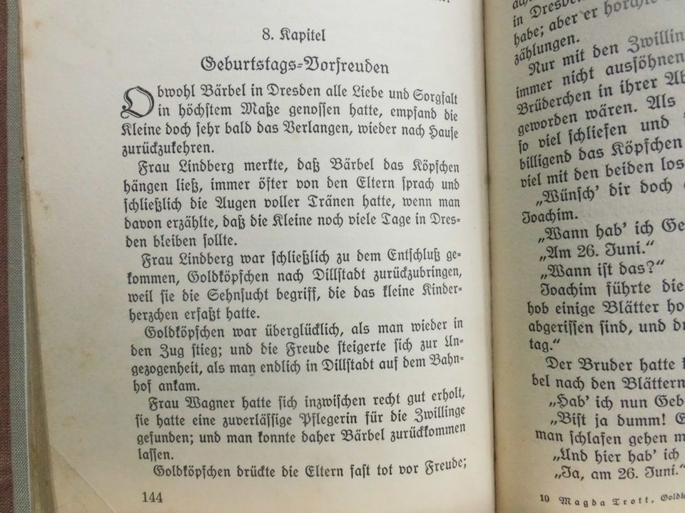 Altes Kinderbuch „Goldköpfchen“ (1928) in Woldegk