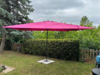 Schneider Ampelschirm Sonnenschirm Pink 270 x 270 cm + Platten /1 Thüringen - Gera Vorschau