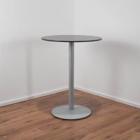 Stehtisch Platte anthrazit - ø 80 cm - Tellerfuß Silber Hessen - Griesheim Vorschau