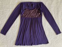 lila Glitzer Pailletten Kleid langes Oberteil Bolero vintage XS S Brandenburg - Perleberg Vorschau