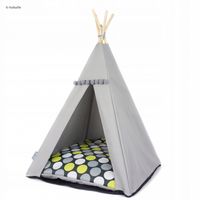 Hunde - Tipi-Bett - 55x55x82 cm - mit Kissen - Polyester Hemelingen - Hastedt Vorschau