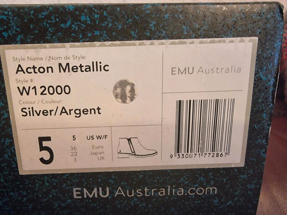 EMU Australia Stiefeletten Acton Metallic W12000 Silver in Bielefeld