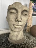 ⭐ Vidroflor Steinguss-Skulpturen Gesicht "Frau", 115cm Höhe ❤ Dithmarschen - Heide Vorschau