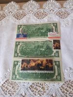 USA 2 Dollar Schein mit Briefmarke 3 Scheine Brandenburg - Schwedt (Oder) Vorschau