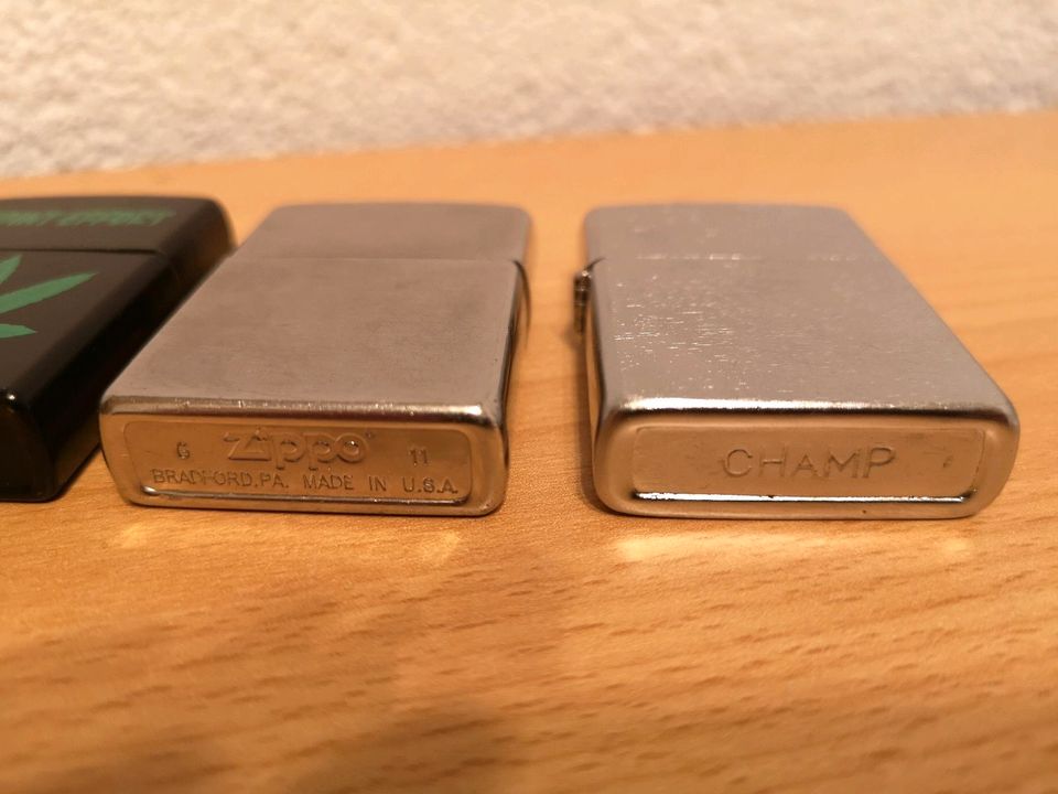 Sturmfeuerzeug Zippo, Champ in Wolpertswende