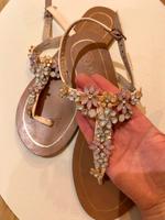 Sandalen mit Strasssteinen Bayern - Windorf Vorschau