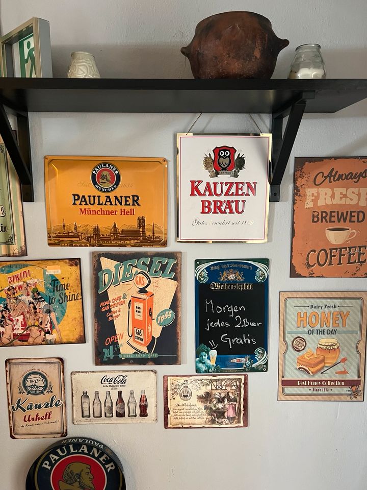 Diverse Retro Wandtafeln / Schilder in Waiblingen