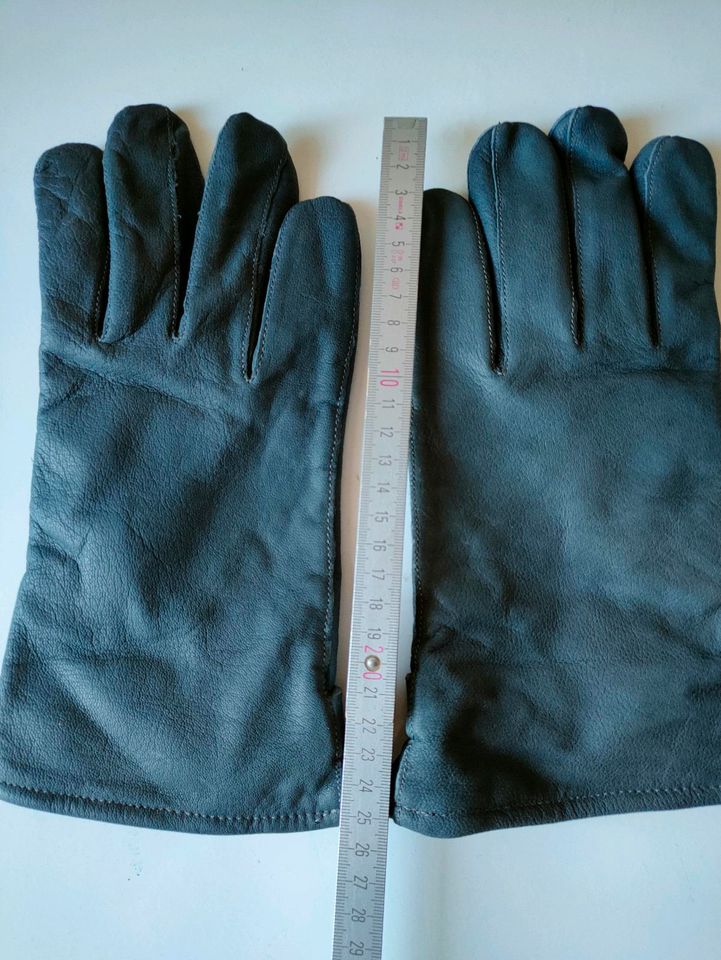 Neue.Lederhandschuhe leather glove Herren Männer Größe auf Bilder in Schmoelln