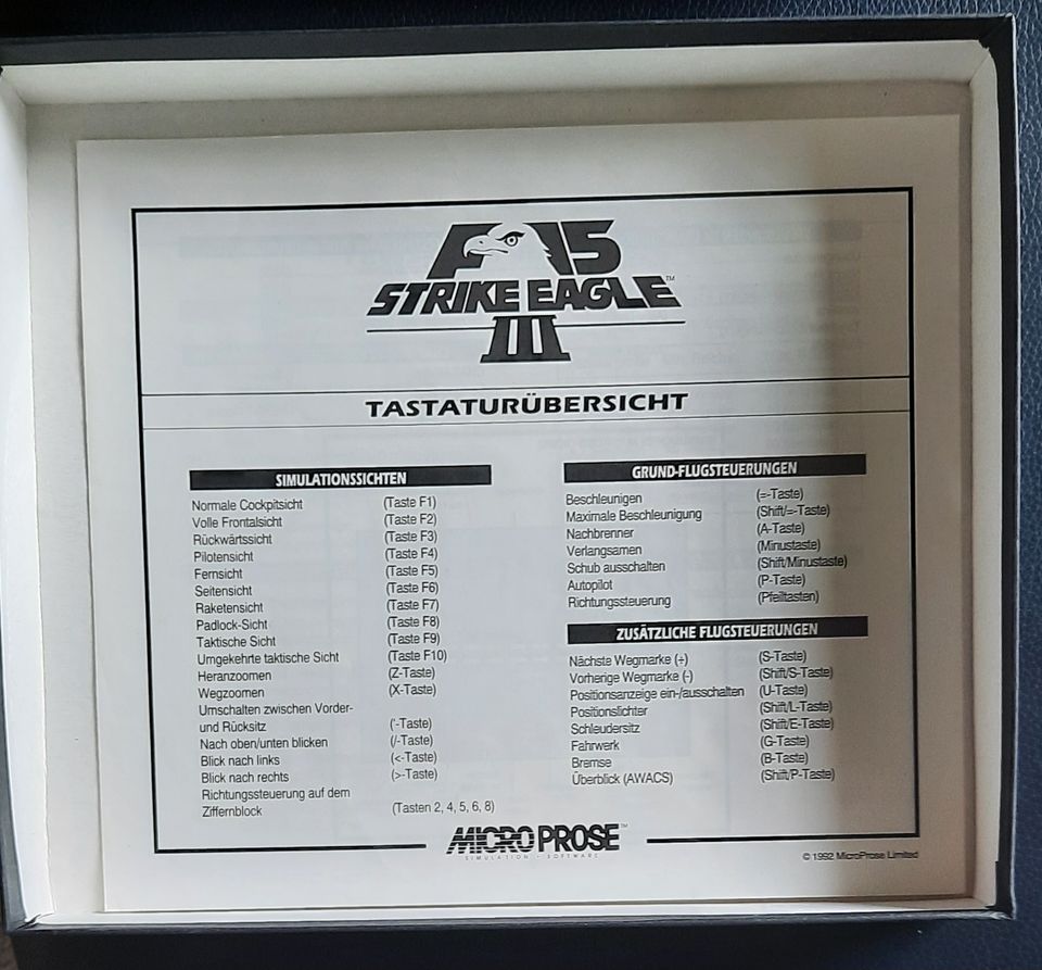 F-15 Strike Eagle III MicroProse PC 3.5" Diskette Alt Sammler in Achim