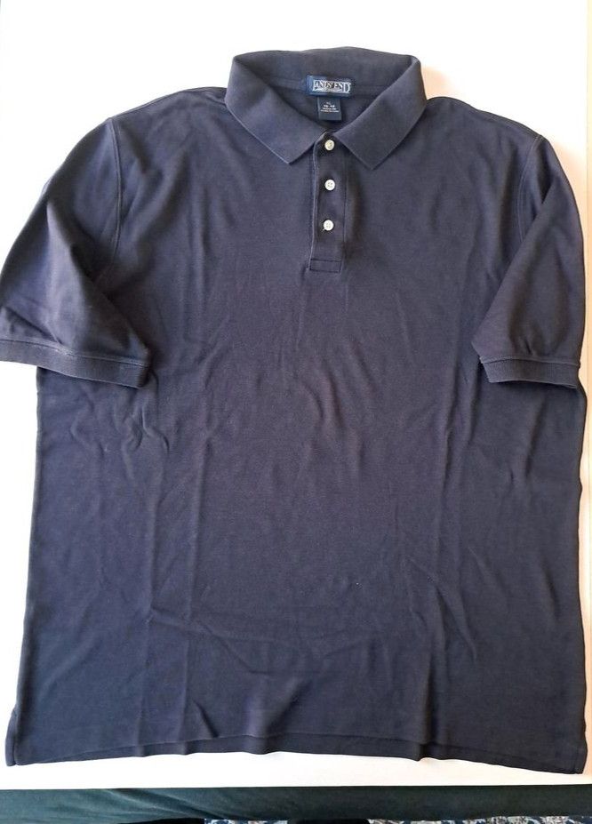 Lands End Poloshirt XXL Pima Baumwolle dunkelblau in Taunusstein