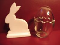 OSTERN Ei OSTEREI Glas D 8,5 L 13 c m,KERAMIK HASE Osterhase weiß Bochum - Bochum-Südwest Vorschau