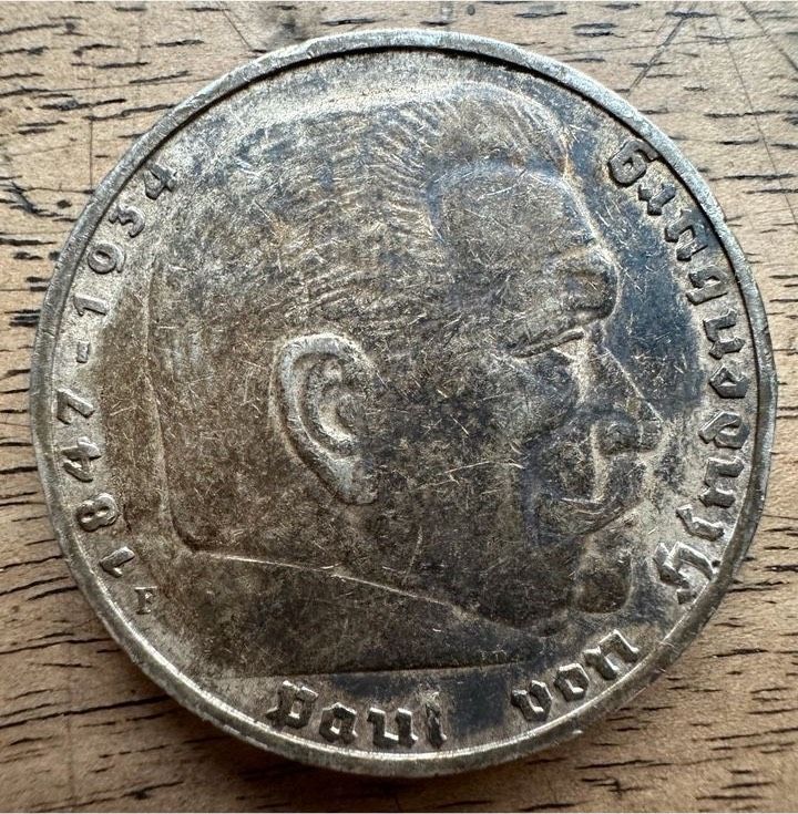 1936 5 Reichsmark Paul von Hindenburg in Kiel