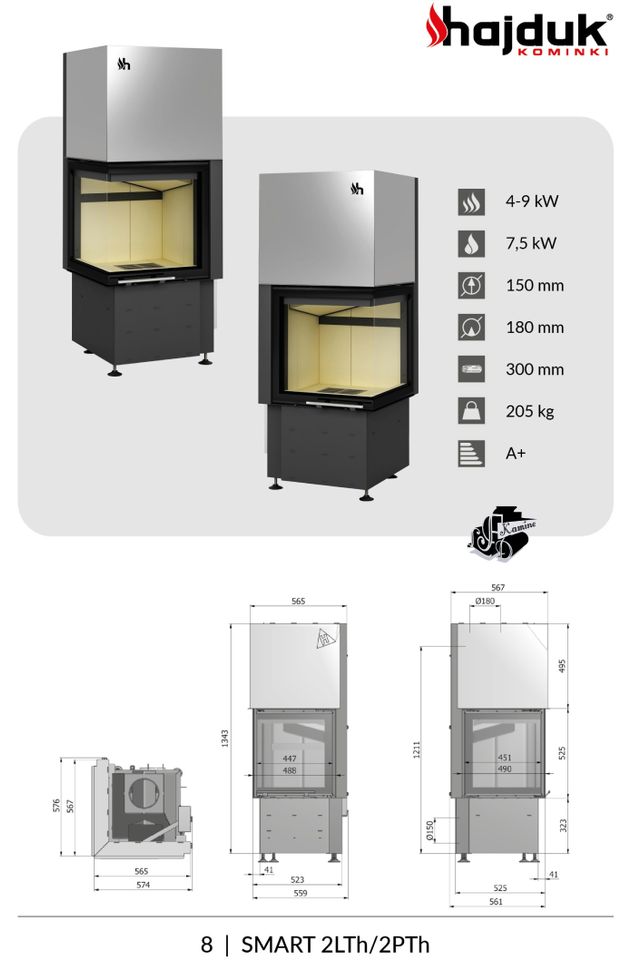 Kaminbausatz  IMPERIAL Smart 2LTh 7,5KW Ofen Hajduk LDF-Kamine in Strausberg