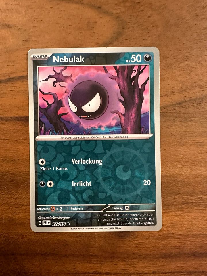 Pokémon Nebulak reverse holo 055/091 in Oetzen