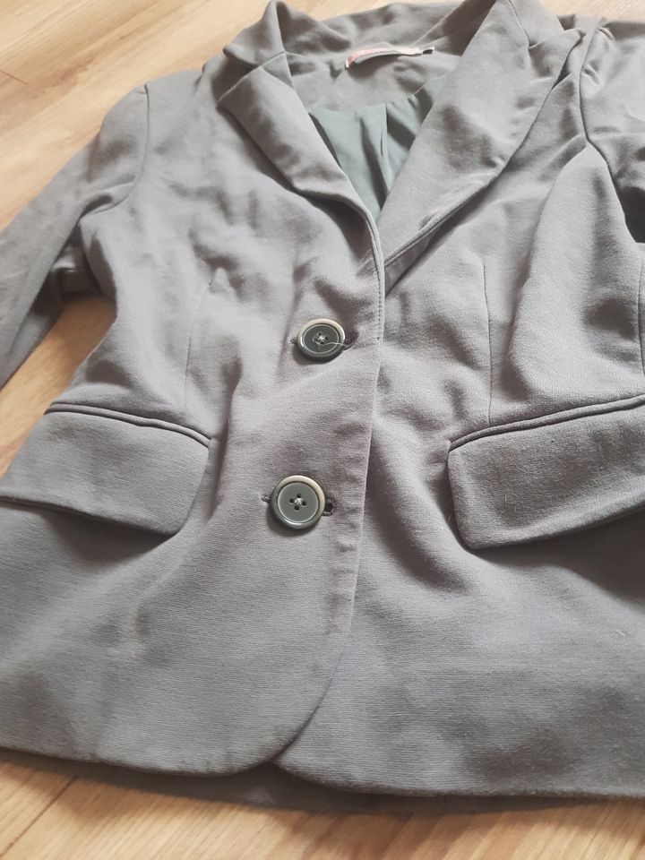 Saint Tropez Blazer grau Gr. M 3/4 Arm aus Rayon in Markranstädt