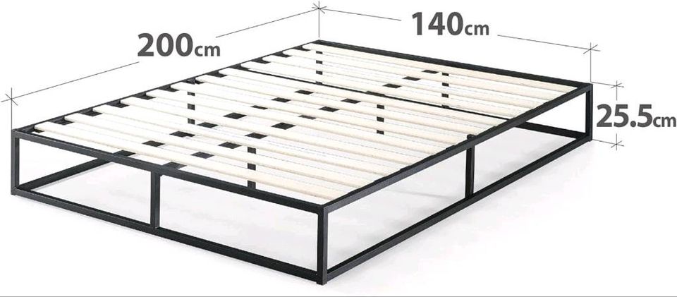 Metallbett Bett mit Rost *neuwertig* in Karlsruhe