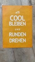 Poster A3 orange Spruch für Jogger „Cool bleiben & Runden drehen“ Berlin - Lichtenberg Vorschau