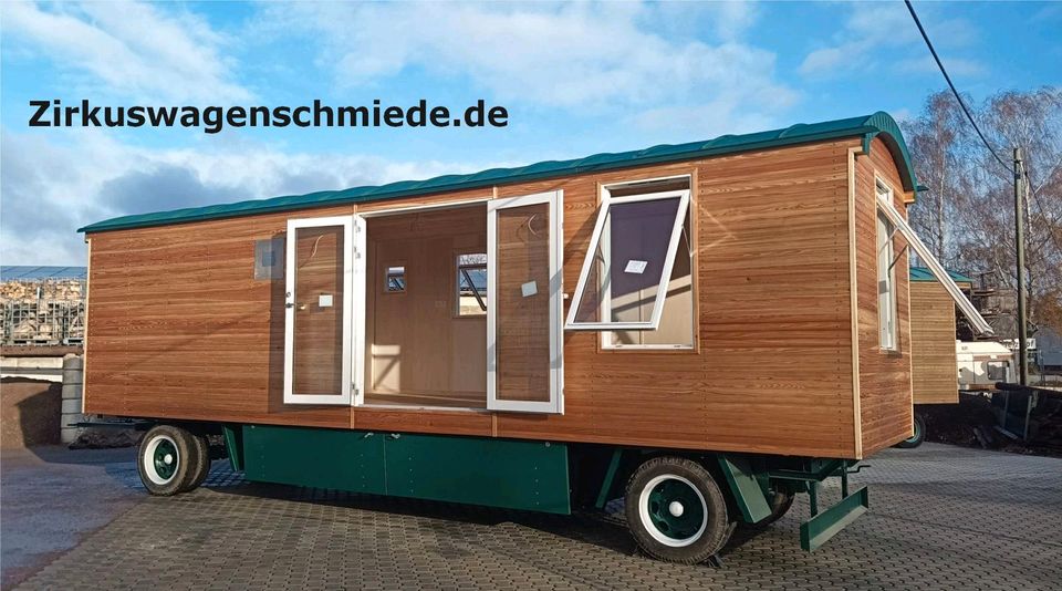 Wohnwagen Tinyhouse Anhänger Mobilheim Zirkuswagen Packwagen in Elxleben an der Gera