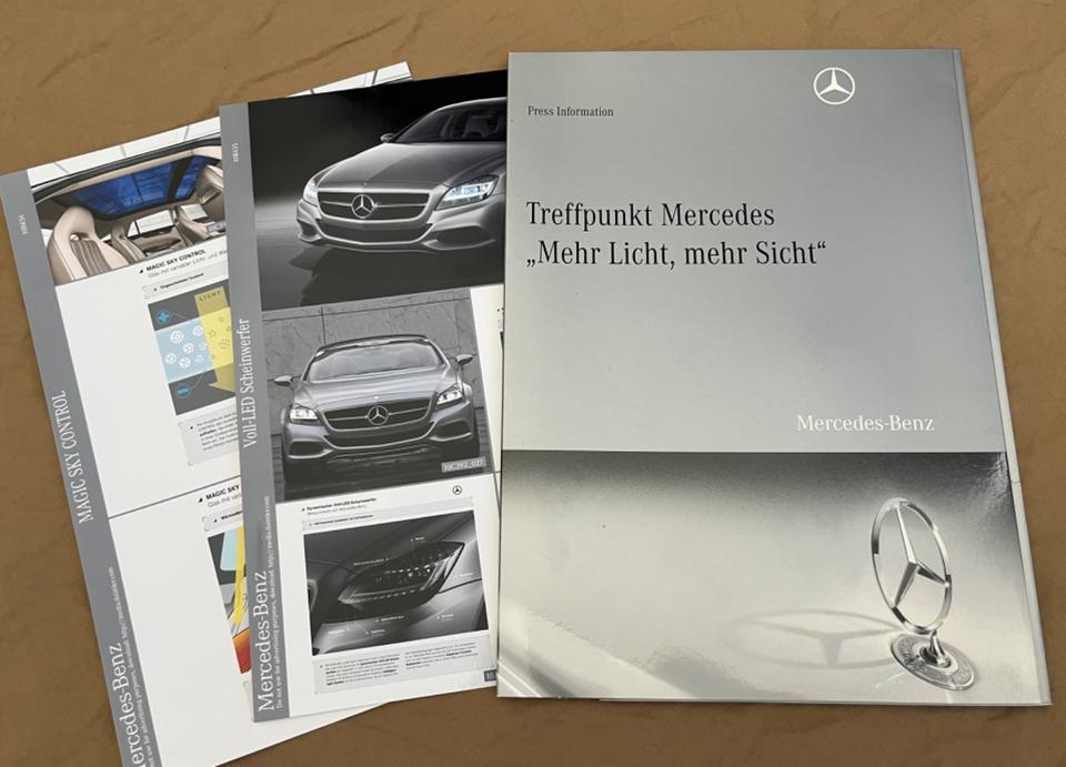 2010 Mercedes Licht VollLED Magic SKY Pressemappe Prospekt CLS in