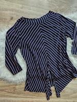 Raffinierte Bluse Shirt blau-weiß-pink Gr. M wie neu! Sachsen - Görlitz Vorschau