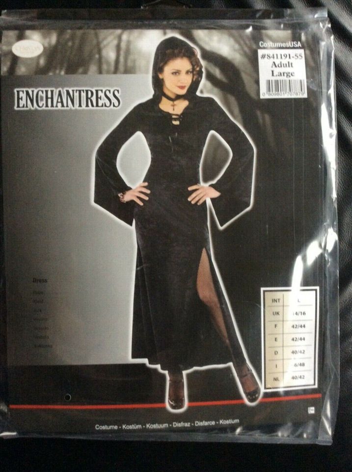 Halloween Kostüm Karneval Enchantress Kleid Grusel Größe M–L NEU in Enger