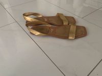 Zara Sandalen Sandaletten Größe 38 Gold Hannover - Mitte Vorschau